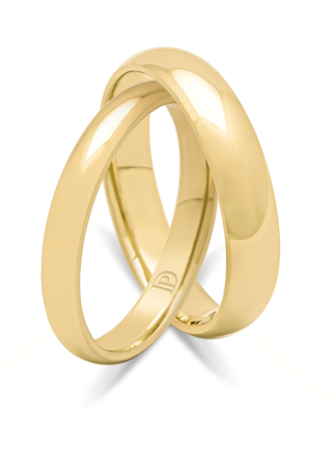 Geelgouden 14 kt trouwring, Wedding - Image 3