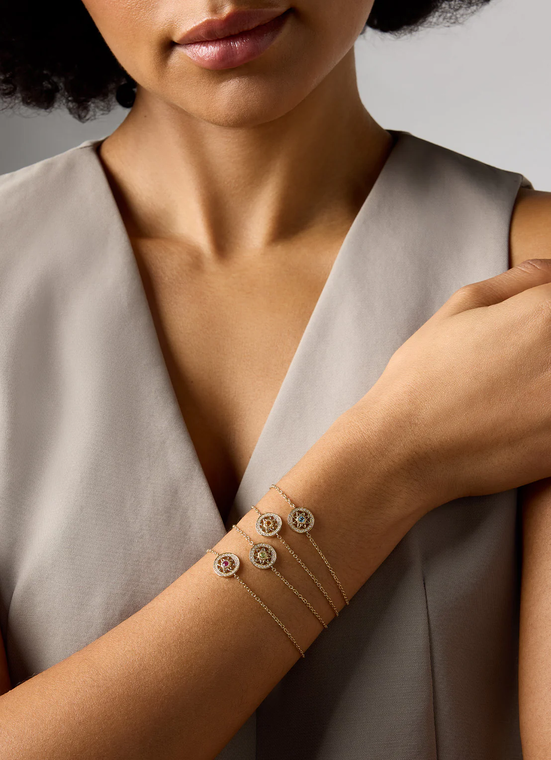 Birthstones geelgouden armband citrien (November) - Image 2