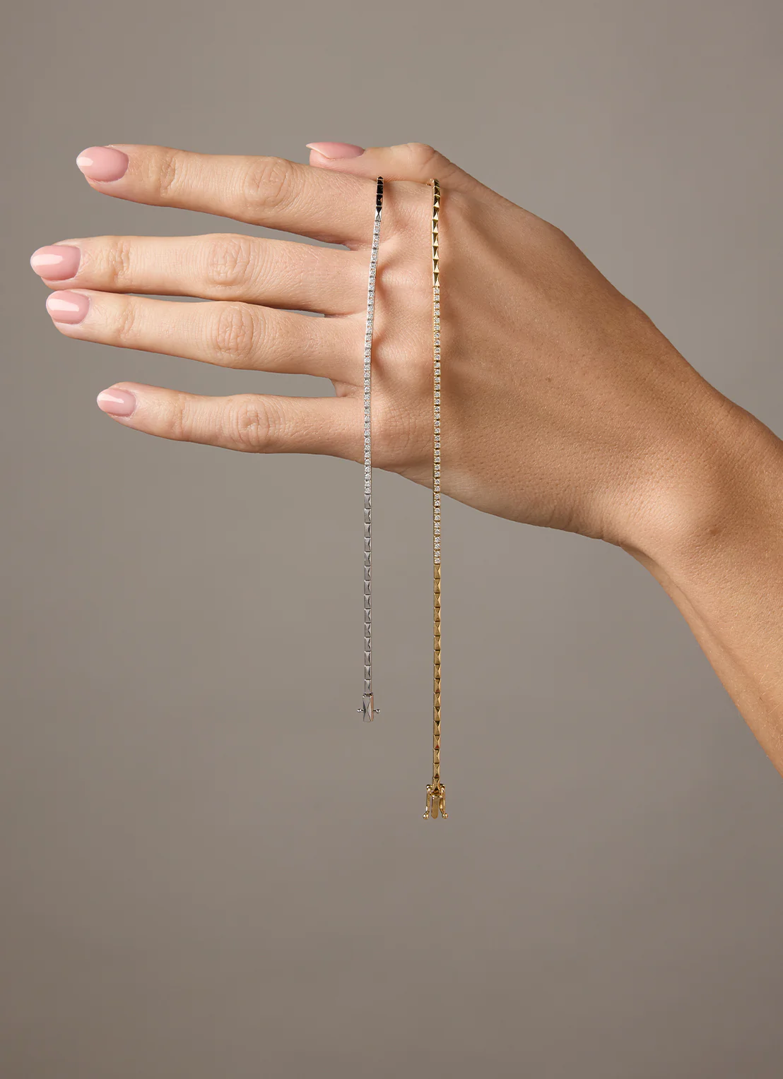 Geelgouden armband, 0.25 ct diamant, Ensemble - Image 2