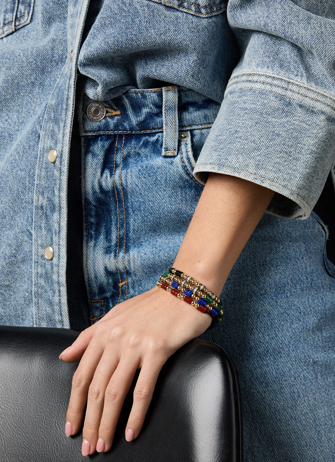 Geelgouden armband, 12.60 ct lapis, Ensemble - Image 2
