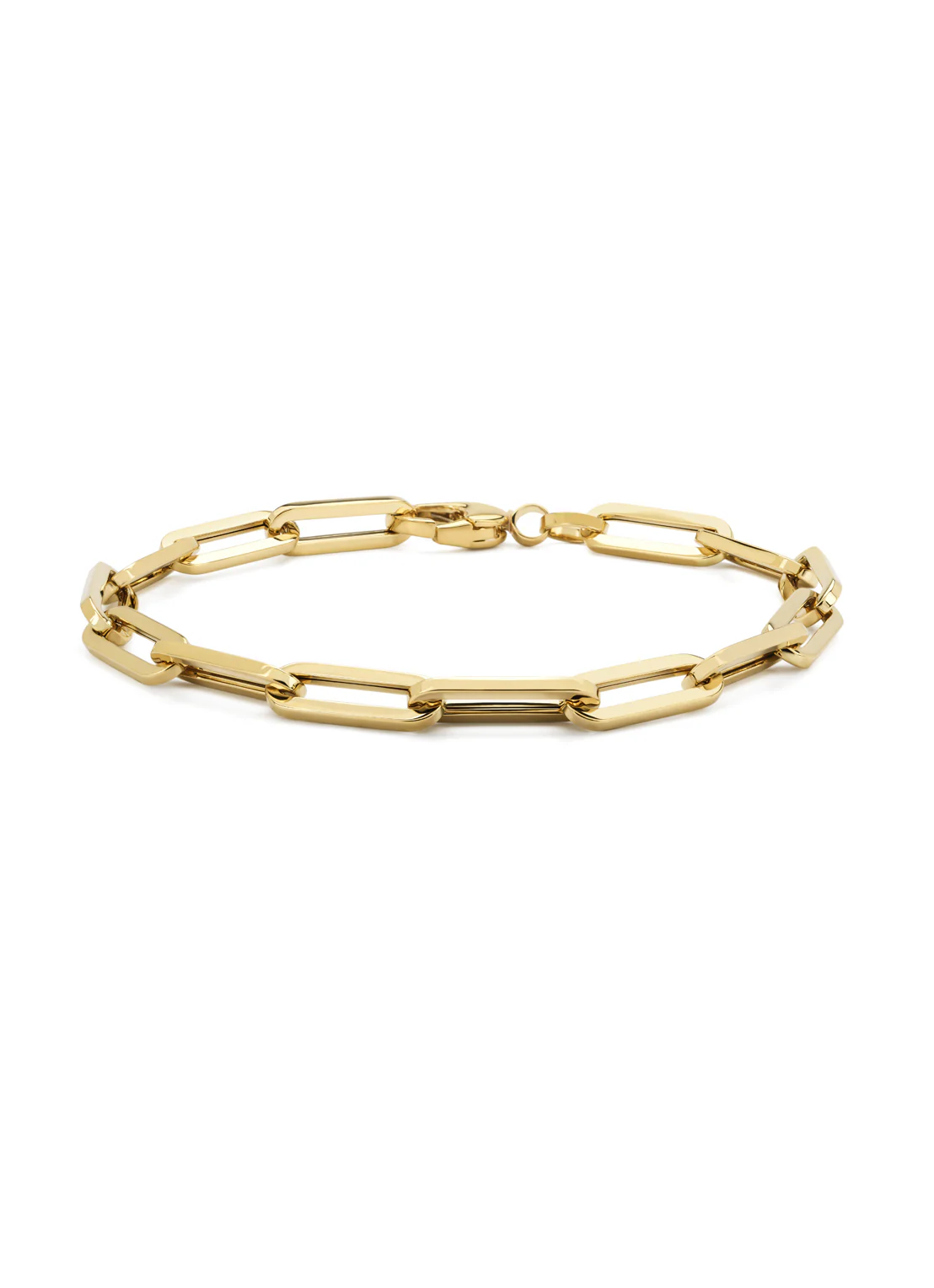 Geelgouden schakelarmband Closed Forever 18 cm