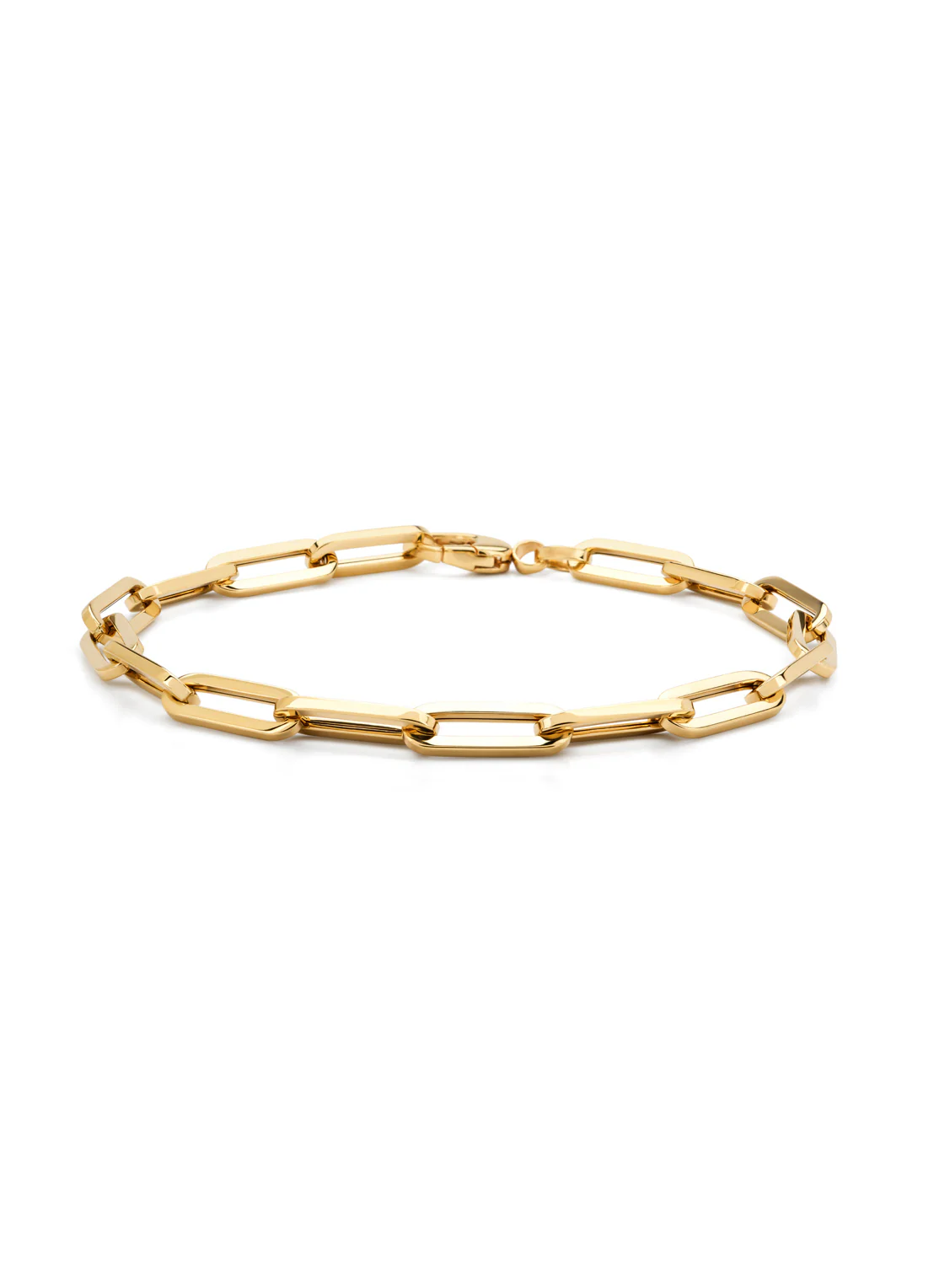 Geelgouden schakelarmband Closed Forever 20 cm