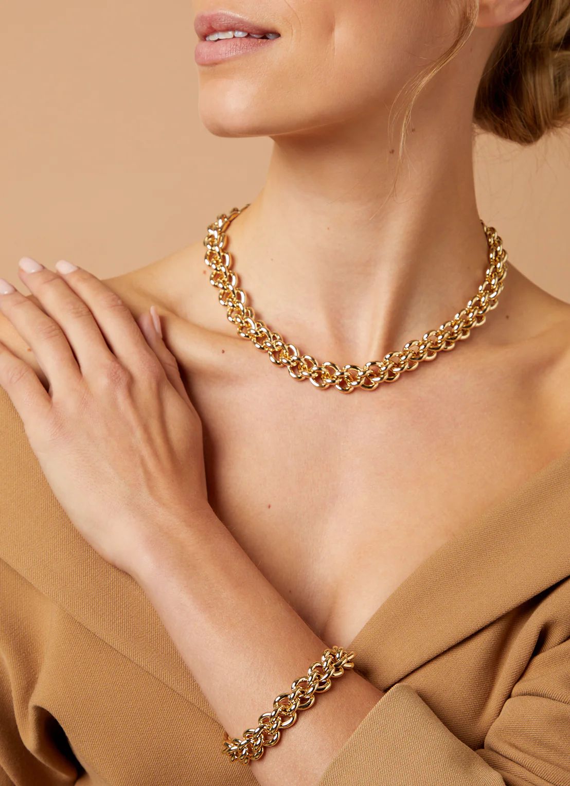 Geelgouden collier Timeless Treasures 45 cm - Image 4