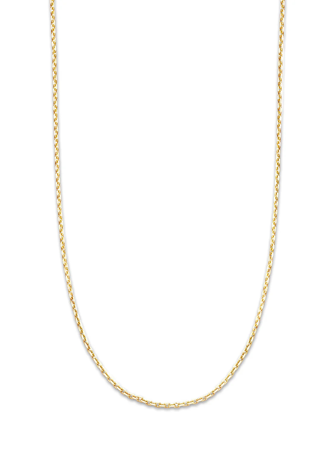 Geelgouden anker lengtecollier Timeless Treasures 45cm