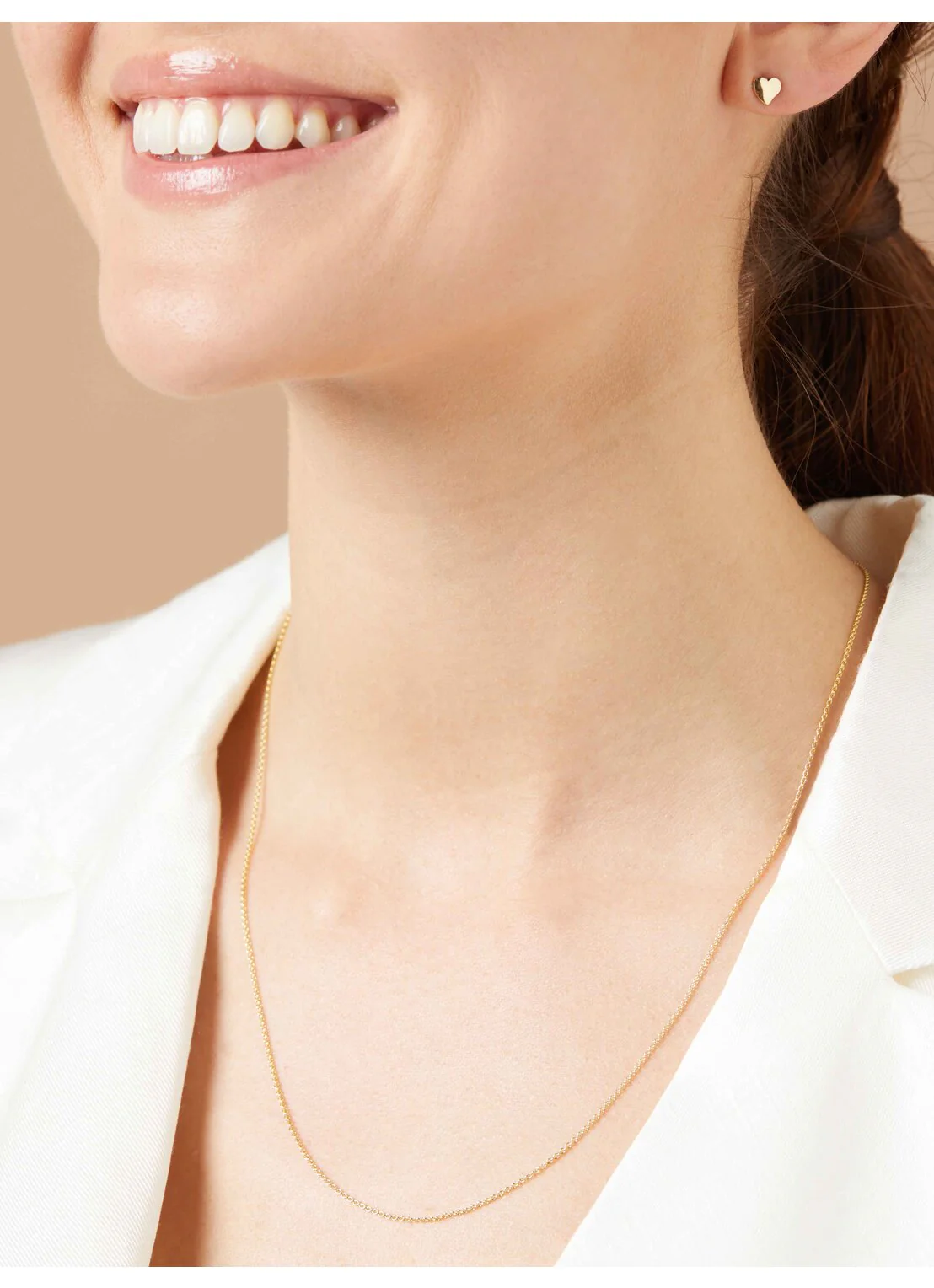 Geelgouden jasseron lengtecollier Timeless Treasures 50cm - Image 2