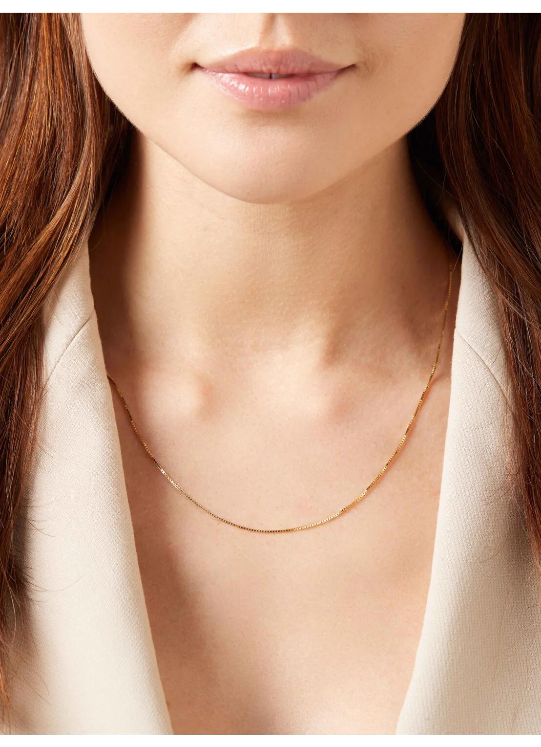 Geelgouden venetiaans lengtecollier Timeless Treasures 60cm - Image 2