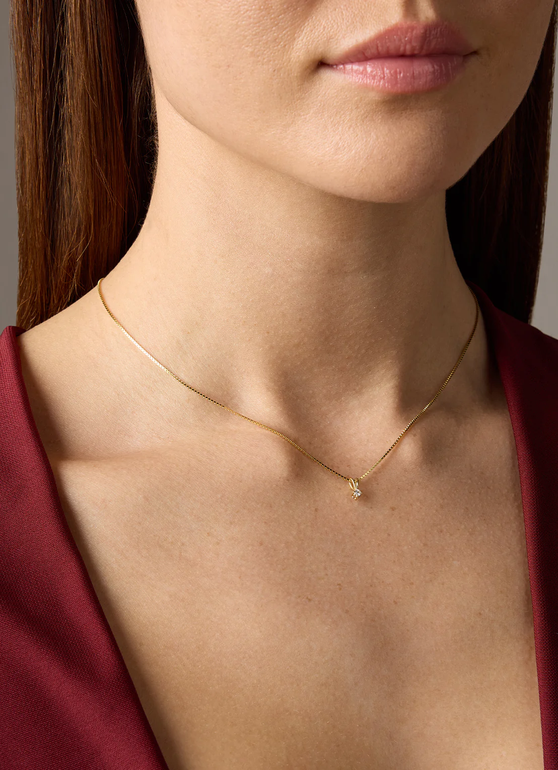 Geelgouden hanger, 0.04 ct diamant, Groeibriljant - Image 2