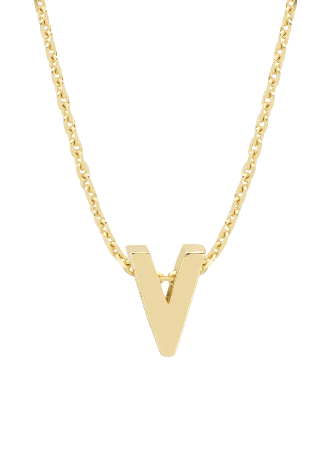 Geelgouden hanger V, Alphabet