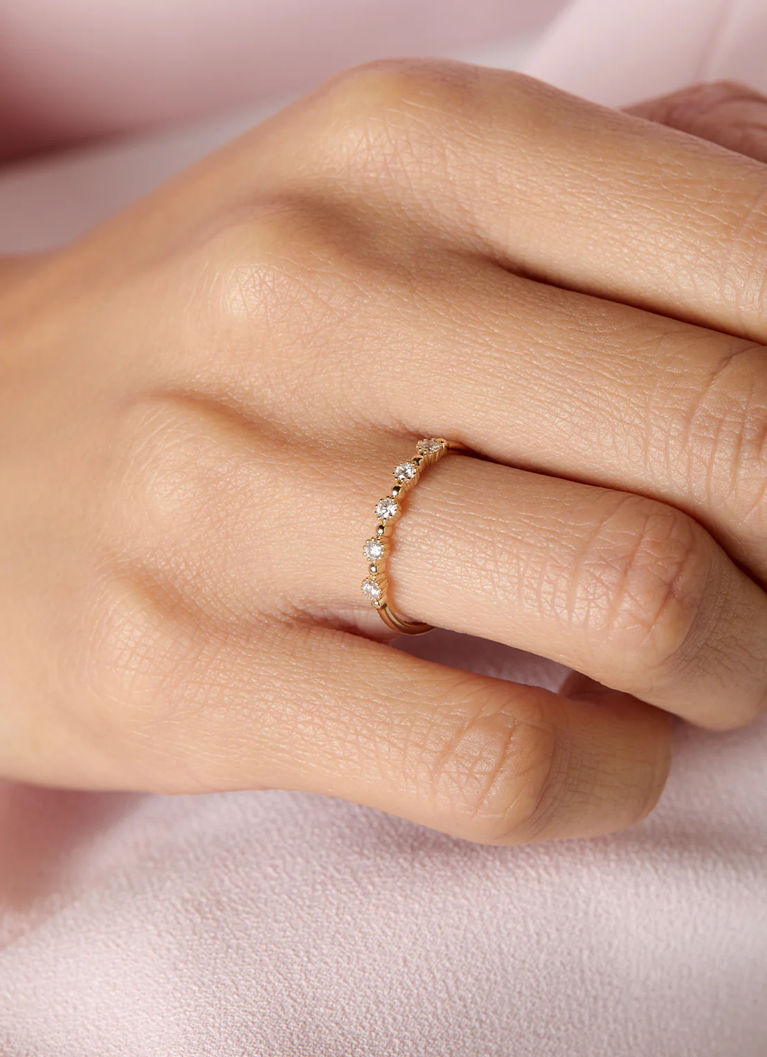 Geelgouden ring, 0.17 ct diamant, Joy - Image 2