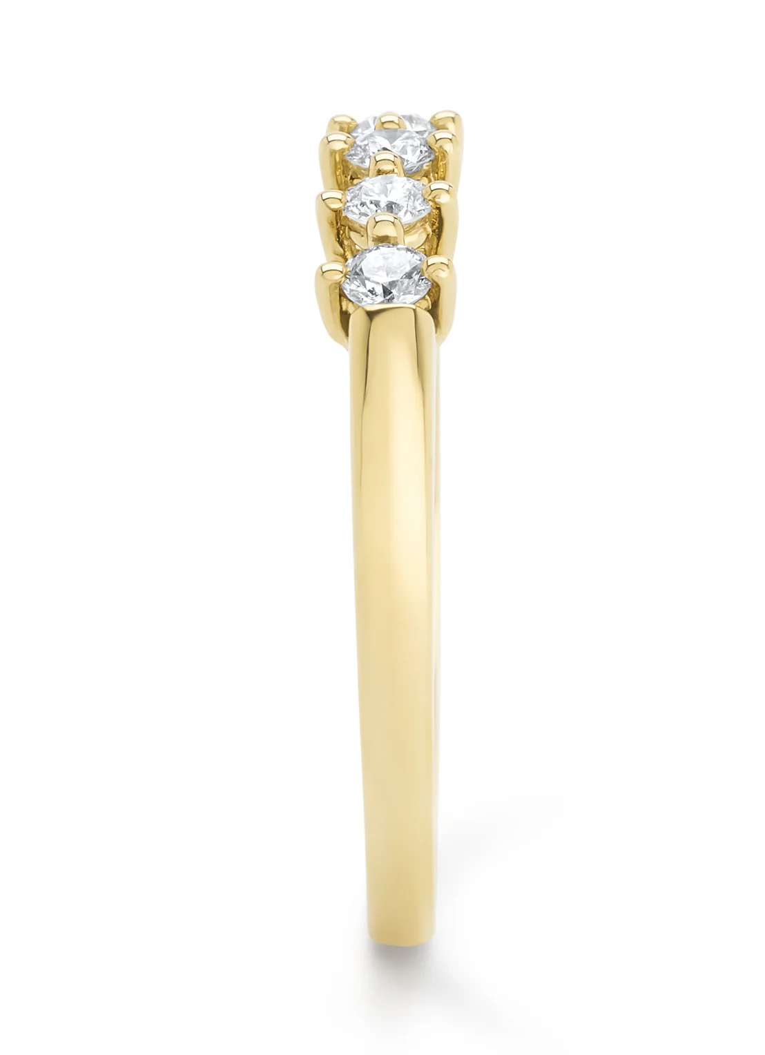 Geelgouden ring, 0.25 ct diamant, Hearts & Arrows - Image 4