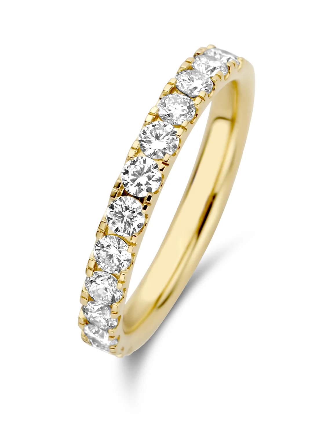 Geelgouden ring, 0.76 ct diamant, Wedding - Image 3