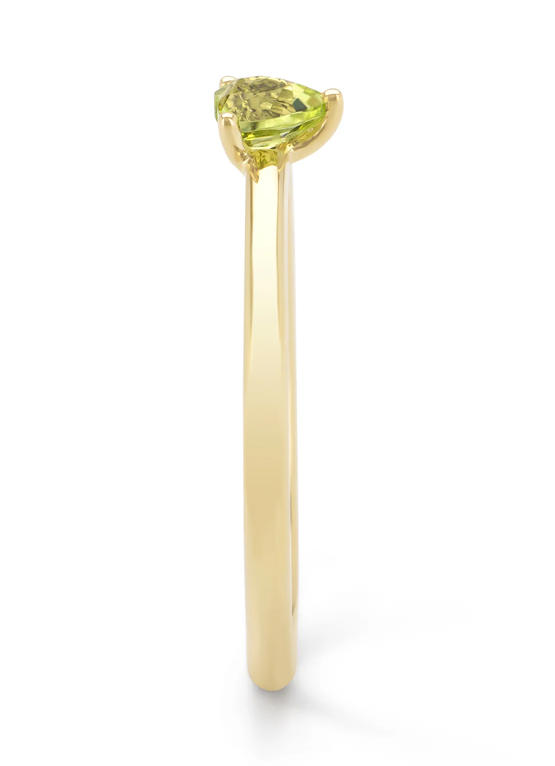 Geelgouden ring, 0.26 ct peridoot, Joy - Image 4