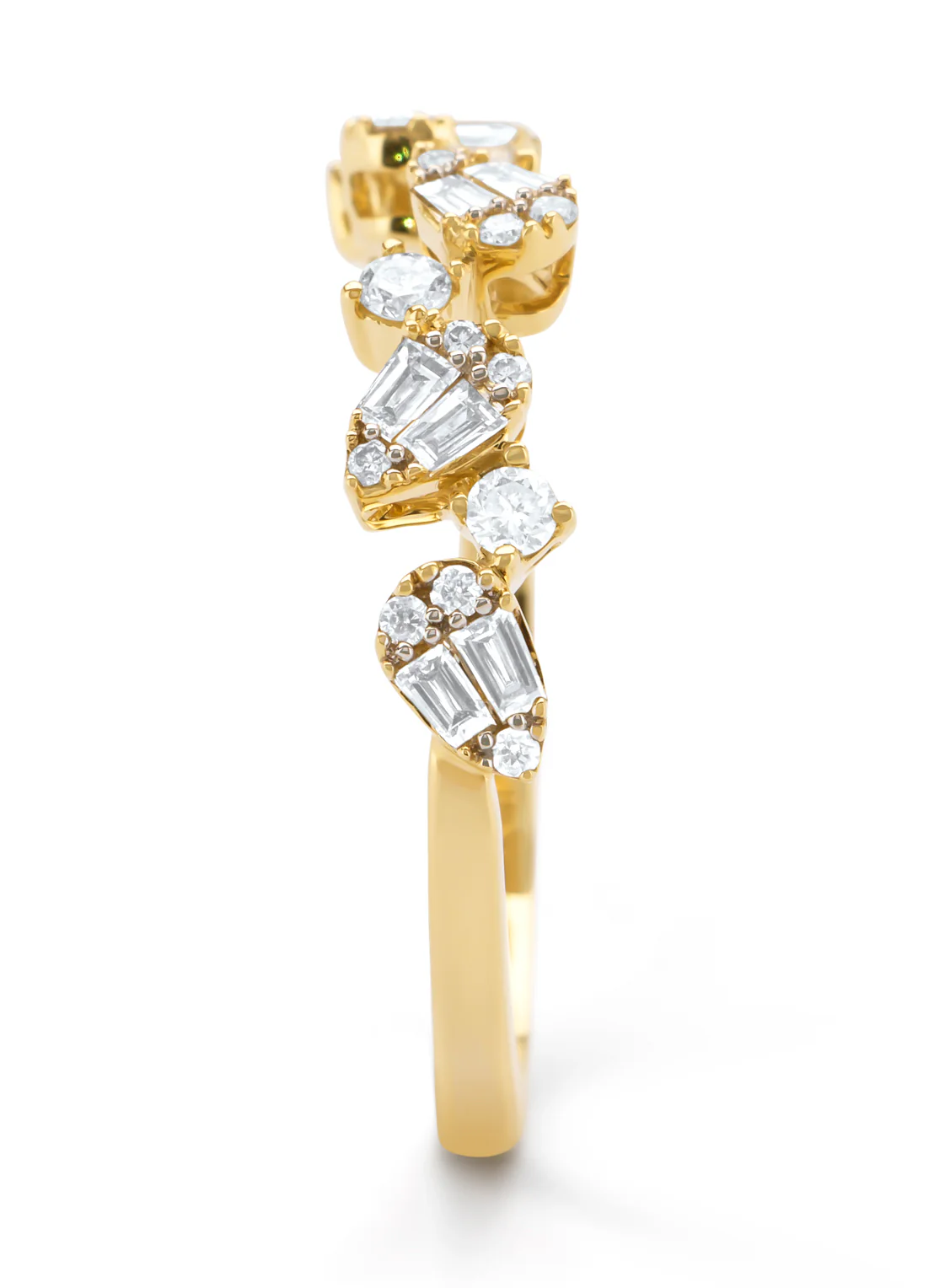 Geelgouden ring, 0.37 ct diamant, Petite Romance - Image 3