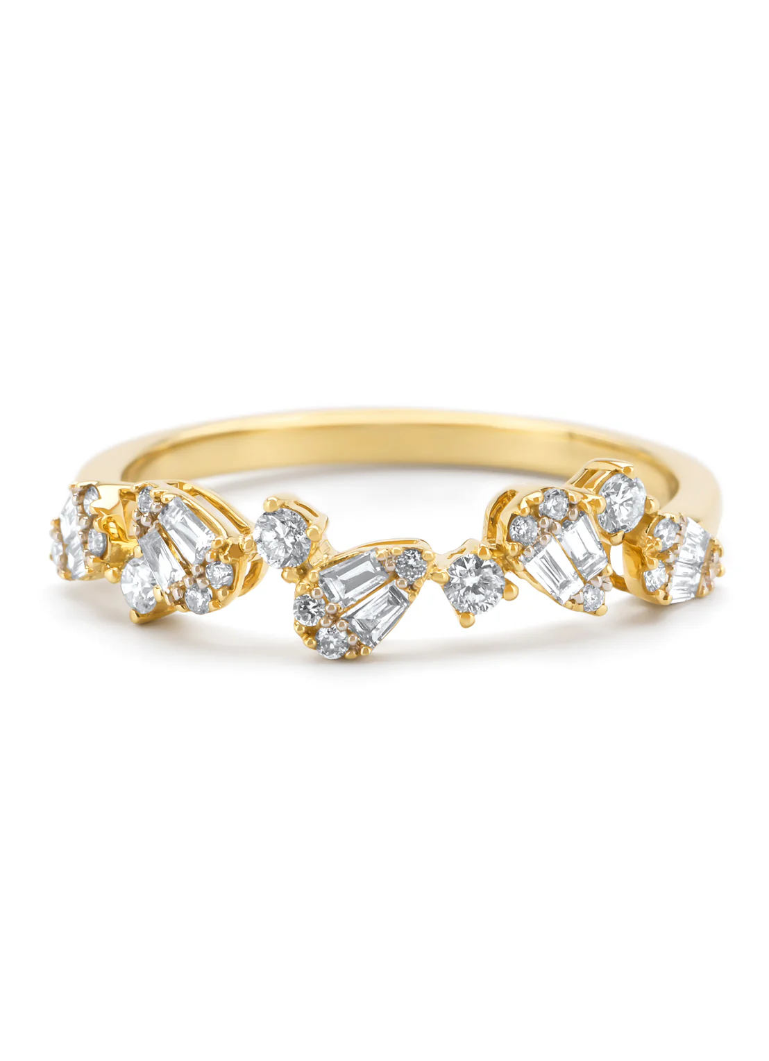 Geelgouden ring, 0.37 ct diamant, Petite Romance - Image 4