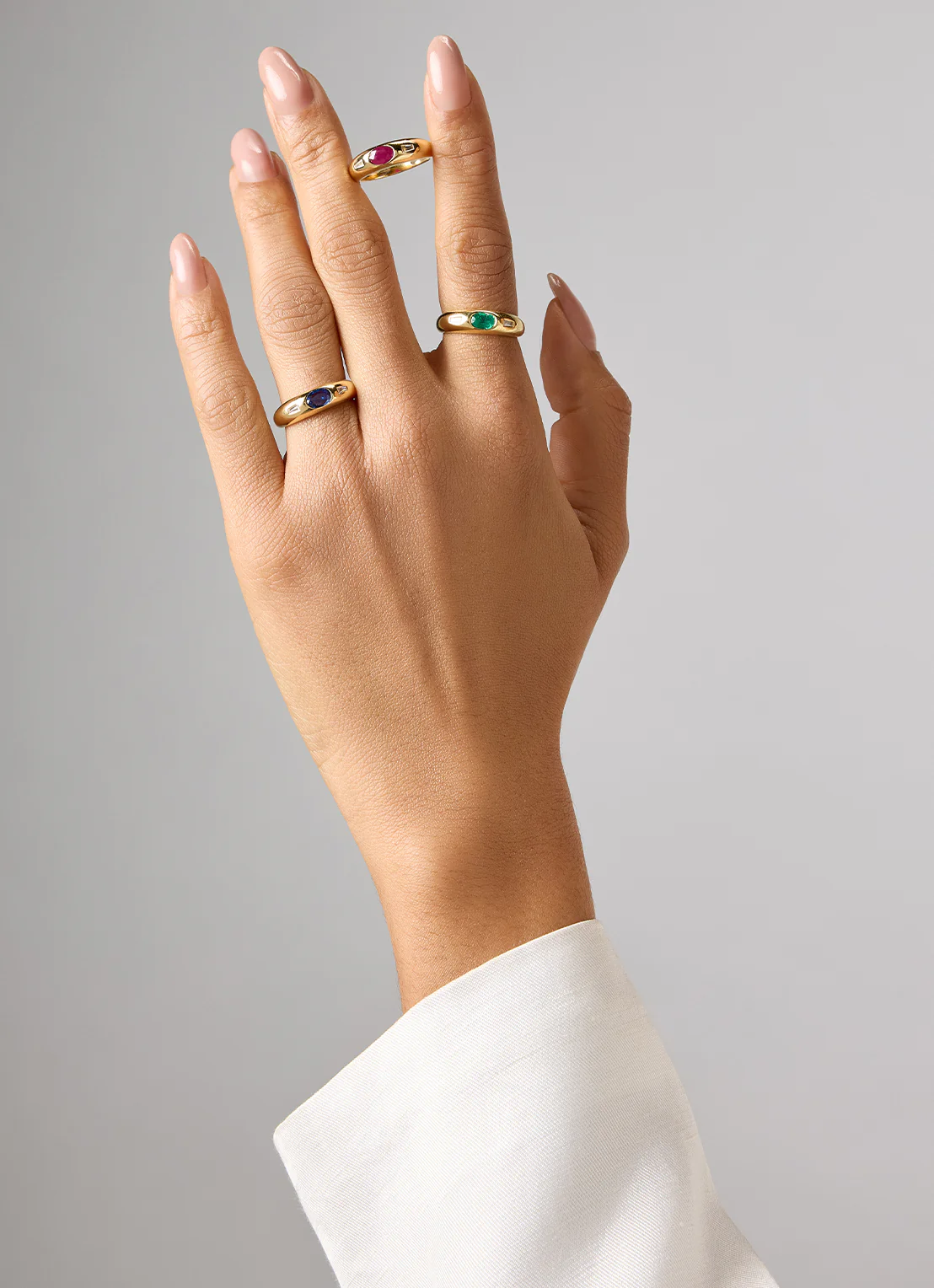 Geelgouden ring, 0.44 ct smaragd, BOLD - Image 3