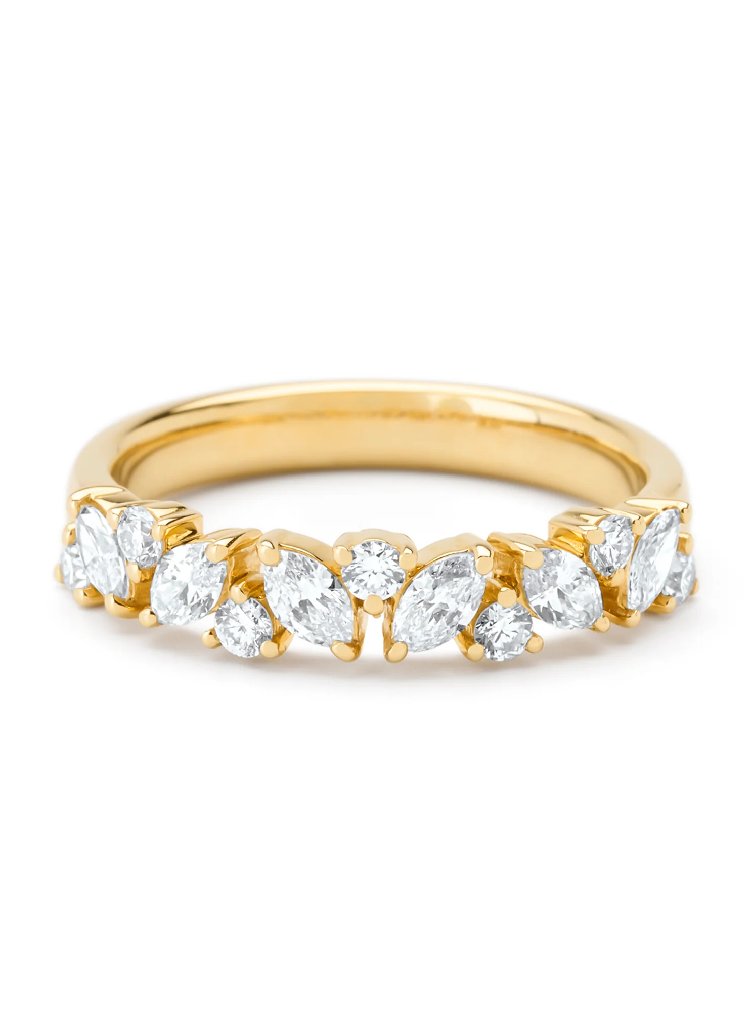 Geelgouden ring, 0.67 ct diamant, Petite Romance - Image 4