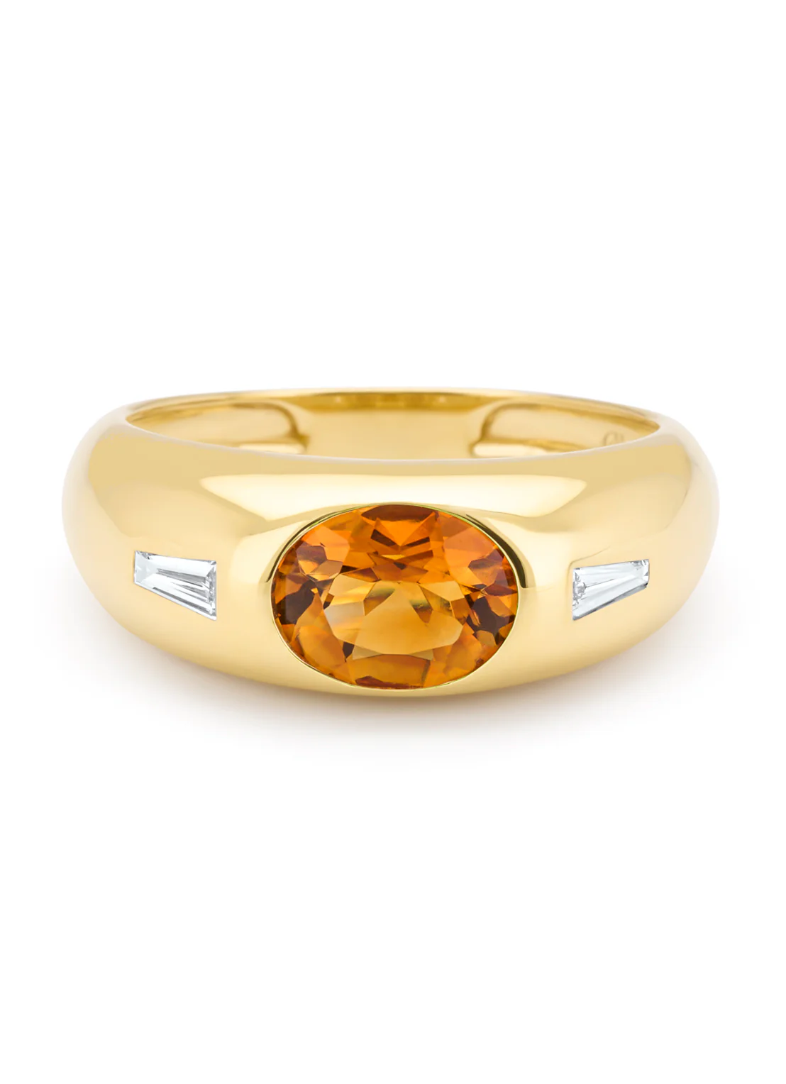 Geelgouden ring, 1.01 ct madeira citrien, BOLD - Image 4