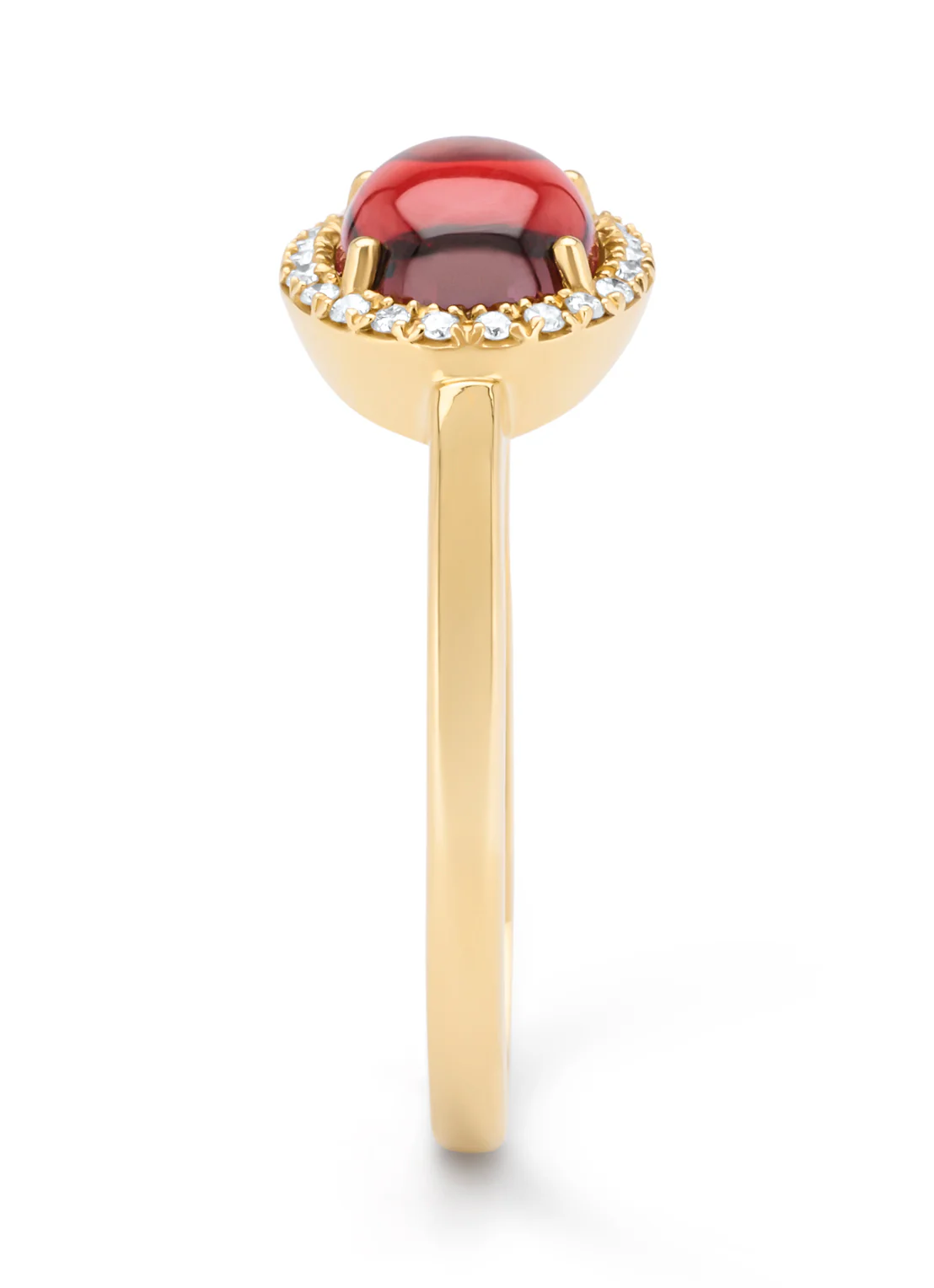 Geelgouden ring, 1.63 ct granaat, Little Drops - Image 3