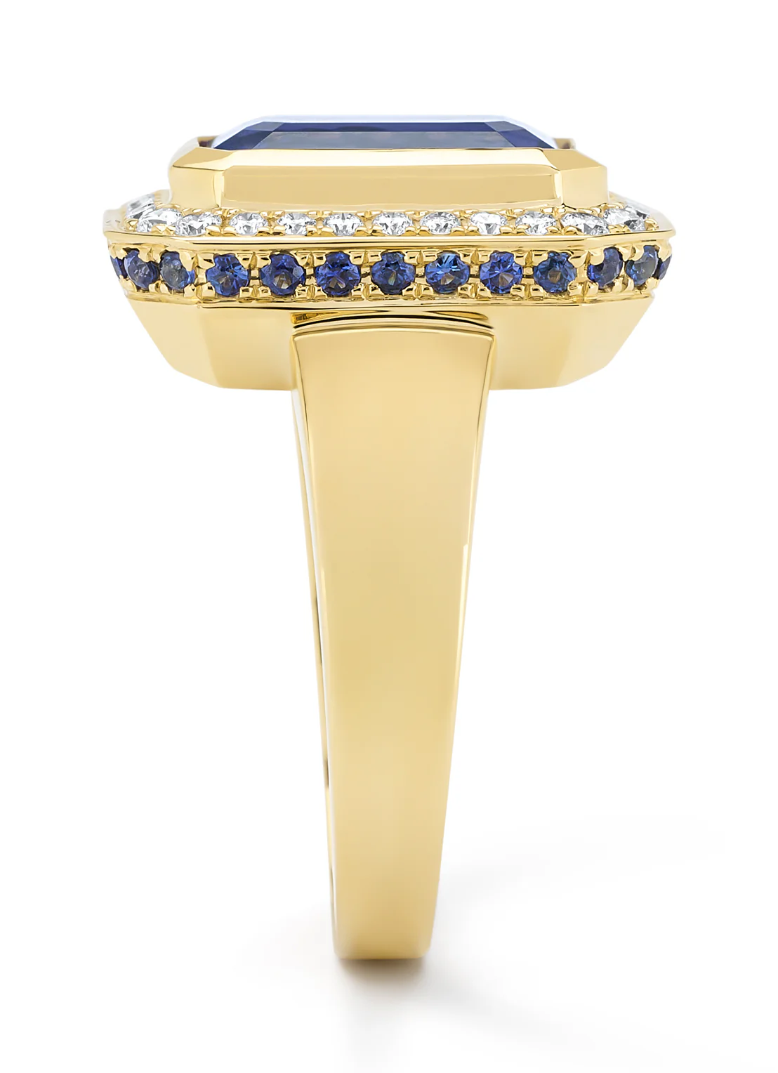 Geelgouden ring, 5.01 ct tanzaniet, Gallery - Image 5
