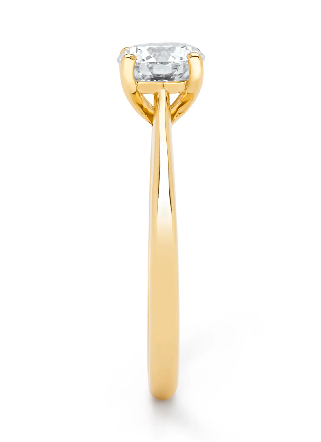 Geelgouden ring Solitair - Image 5