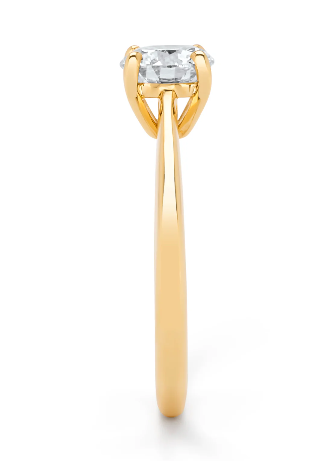 Geelgouden ring Solitair - Image 5