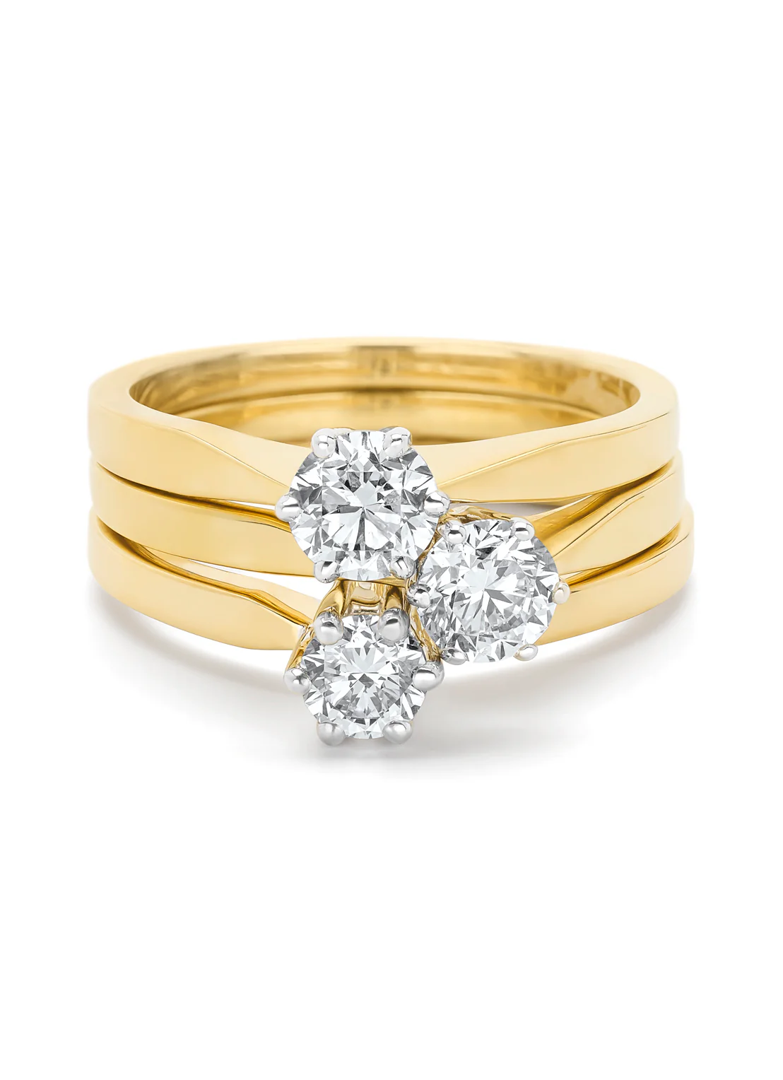 Geelgouden solitairring, 0.30 ct diamant, Groeibriljant - Image 6