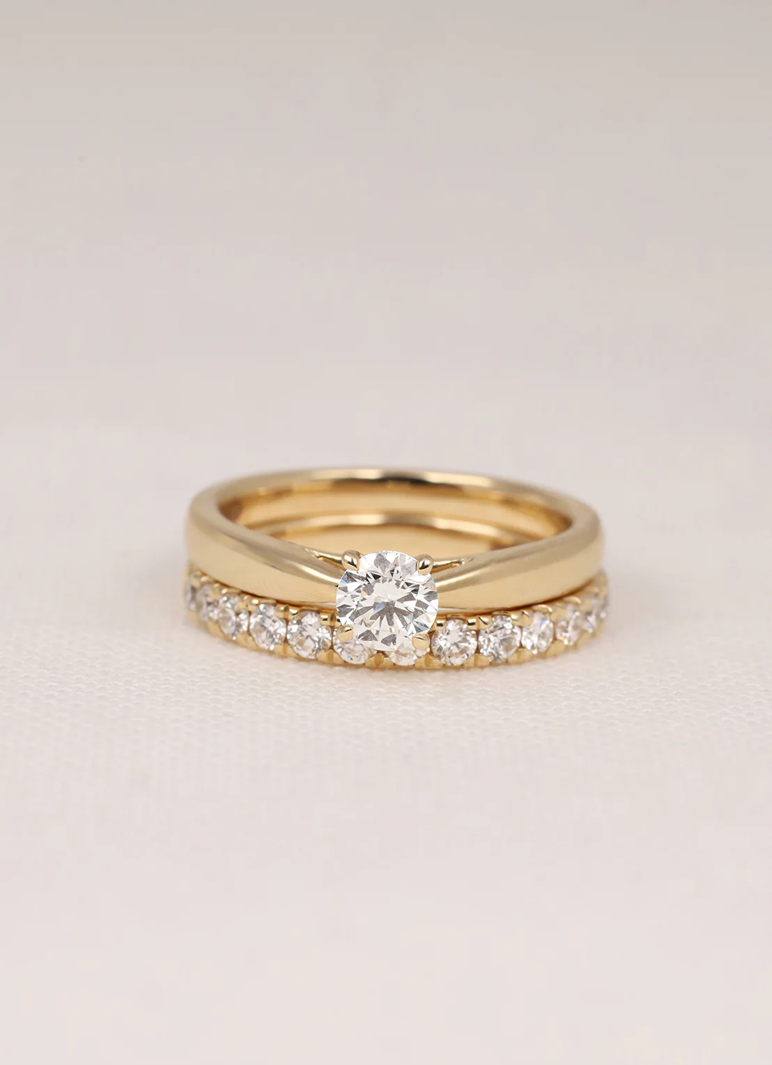 Geelgouden ring, 0.40 ct diamant, Perfect Match - Image 6