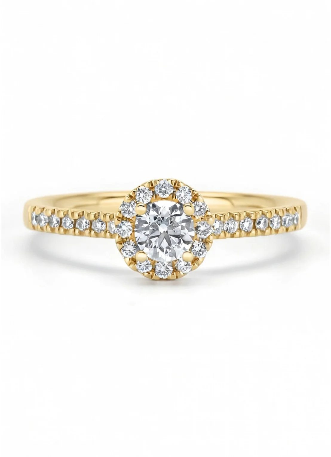Geelgouden ring, 0.50 ct diamant, Perfect Match - Image 3