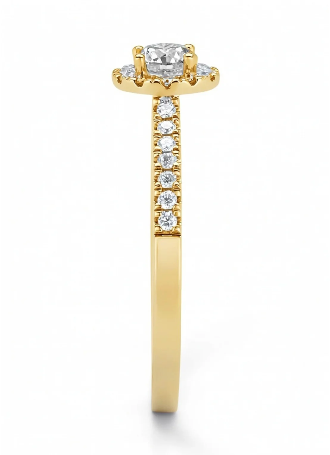 Geelgouden ring, 0.50 ct diamant, Perfect Match - Image 5
