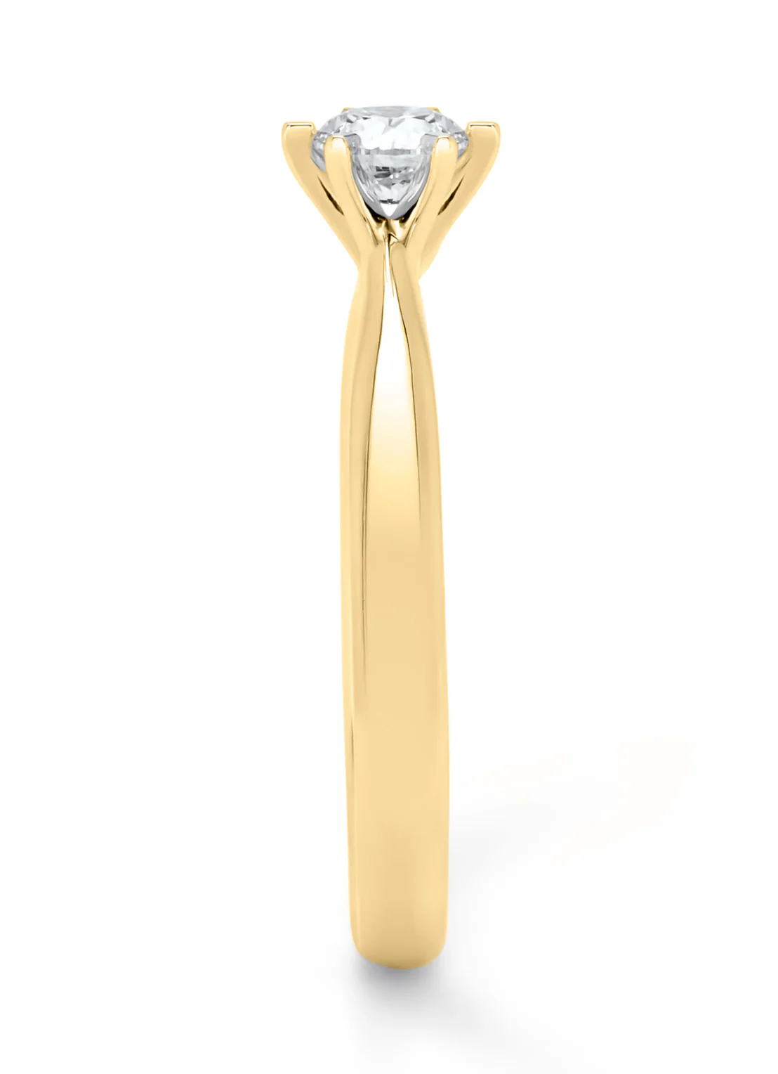 Geelgouden ring, 0.40 ct diamant, Perfect Match - Image 4