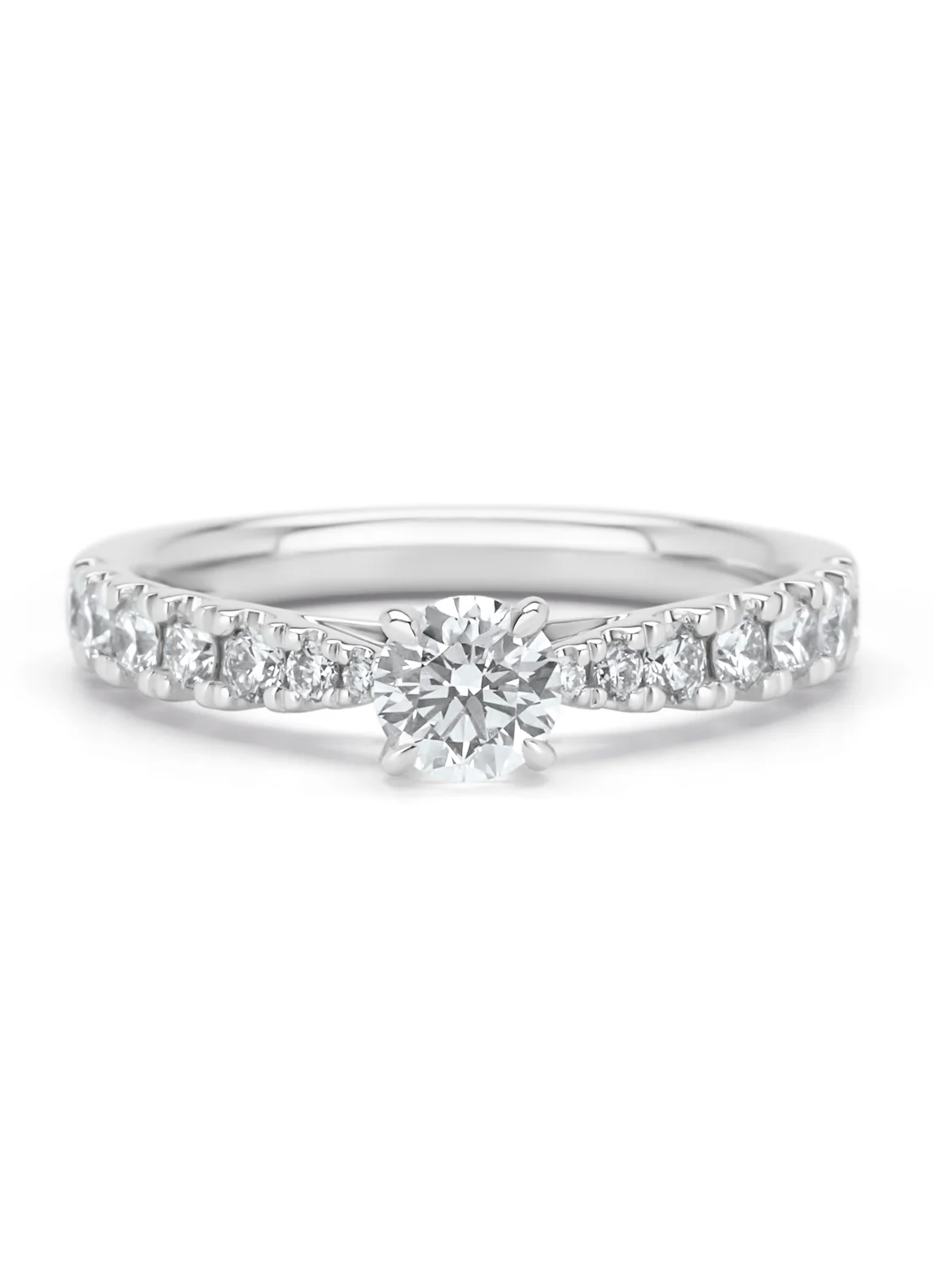Witgouden ring, 0.87 ct diamant, Perfect Match - Image 3