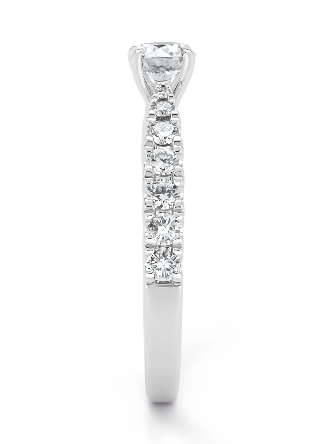 Witgouden ring, 0.87 ct diamant, Perfect Match - Image 4