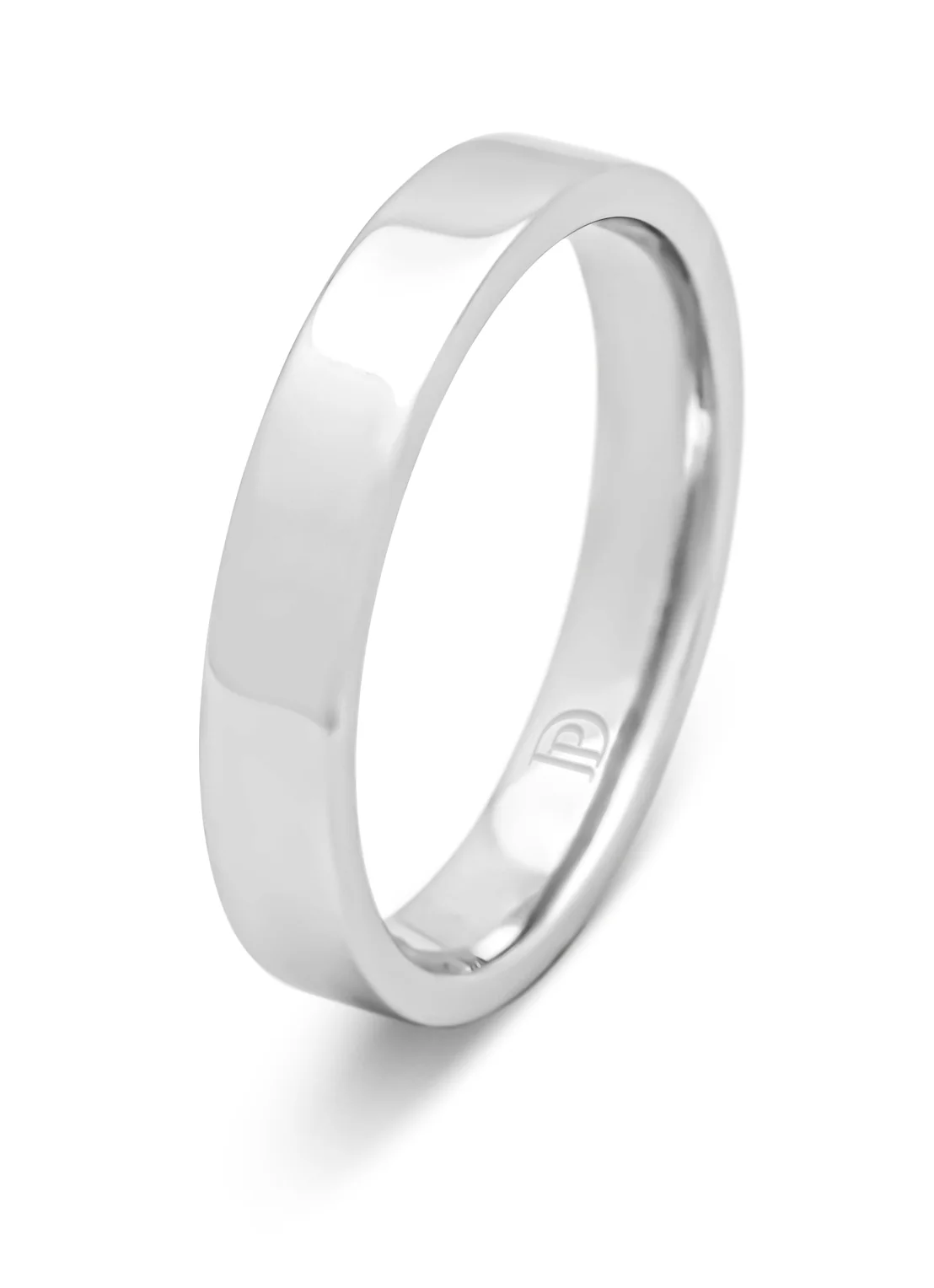 Witgouden 18 kt trouwring, Wedding