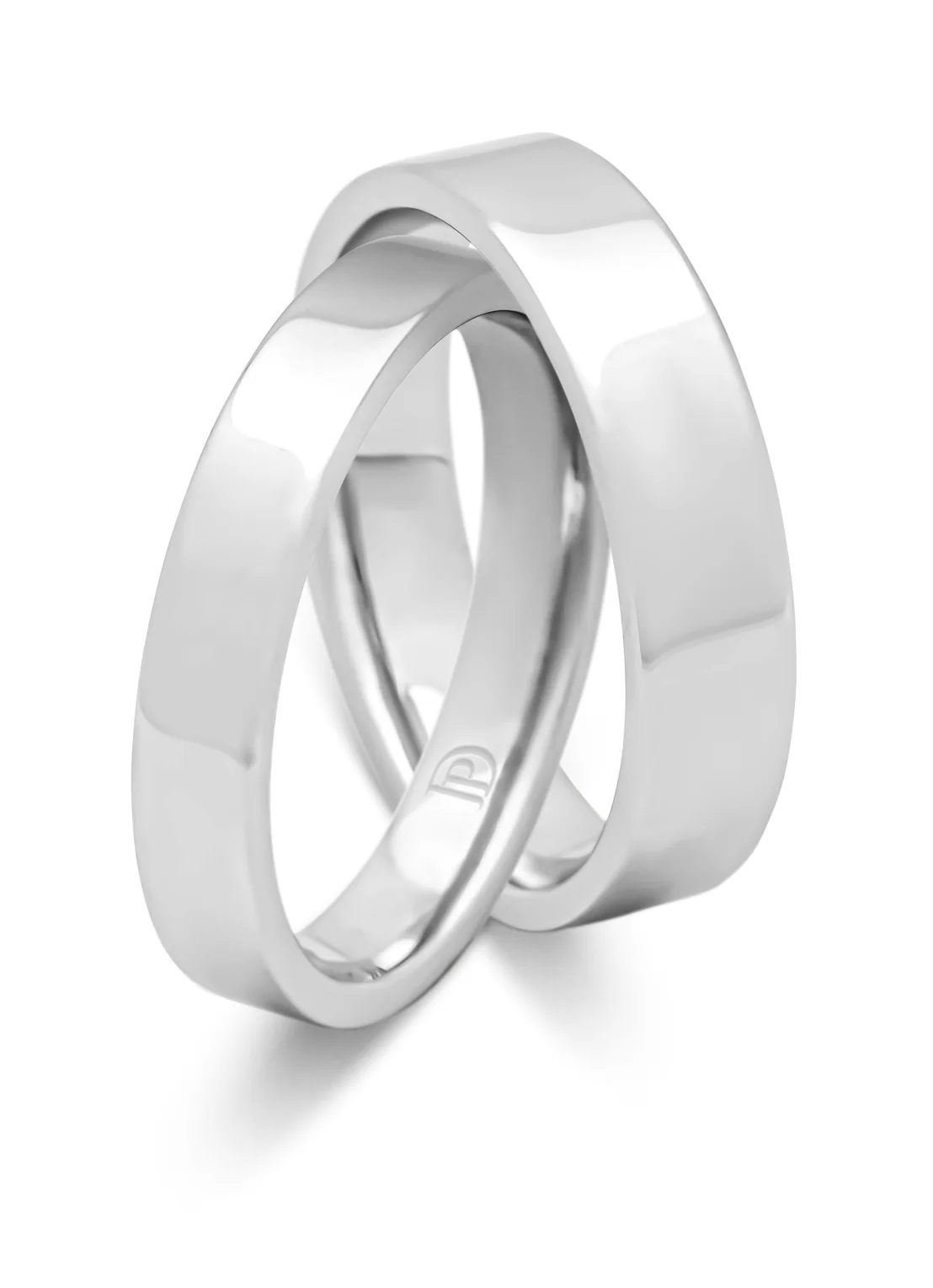 Witgouden 18 kt trouwring, Wedding - Image 2