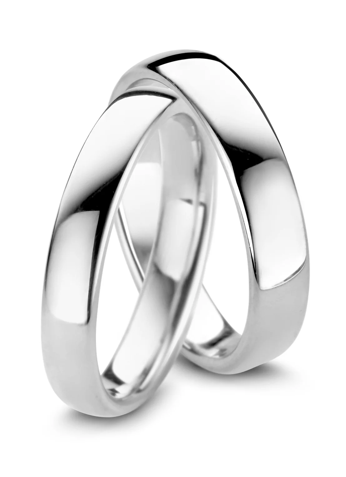 Witgouden 18 kt trouwring, Wedding - Image 2