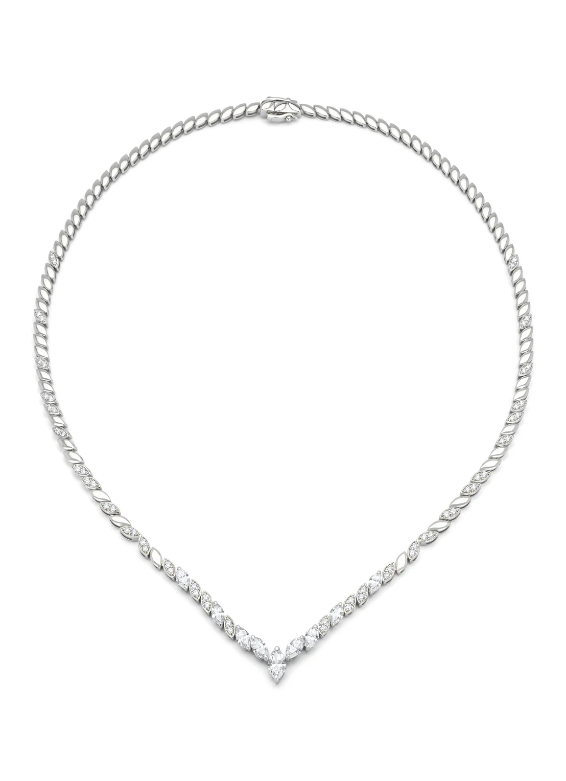 Witgouden collier, 3.59 ct diamant, Gallery - Image 3