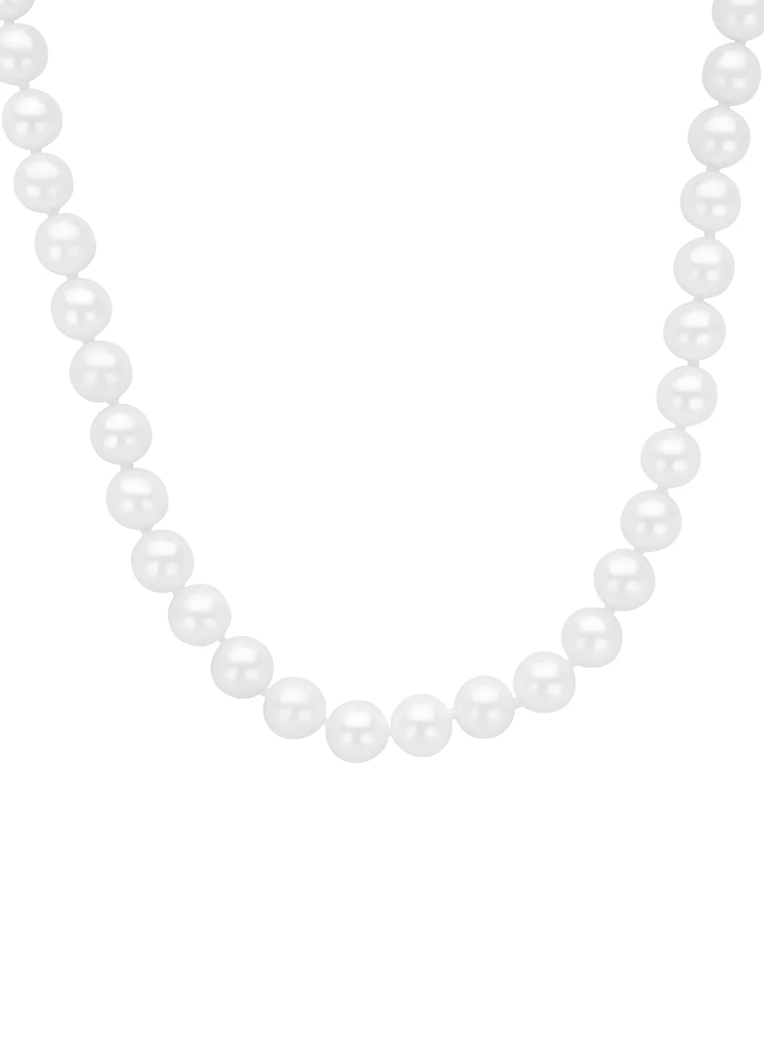 Witgouden parelketting Rivièra 45 cm - Image 3