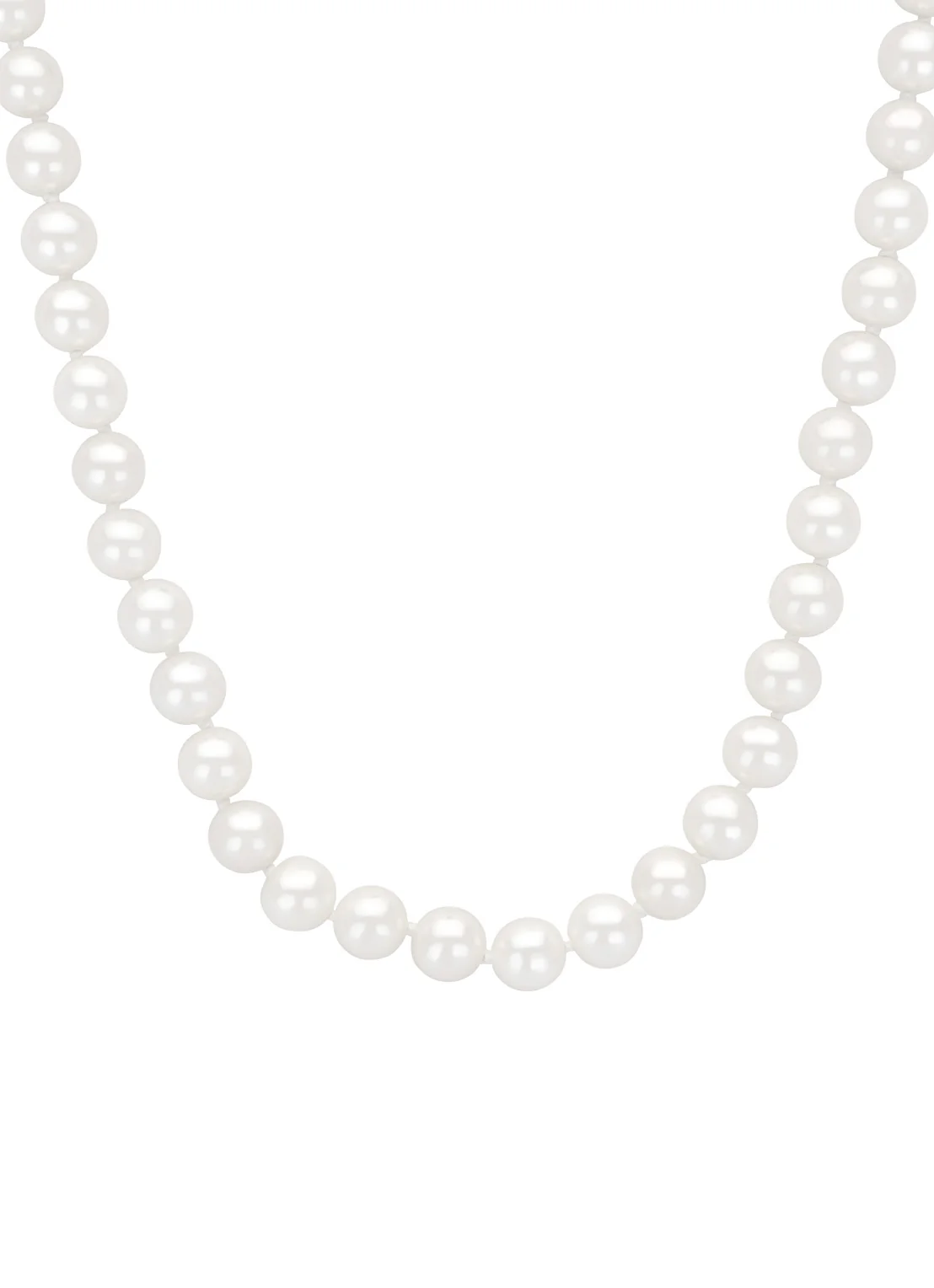 Witgouden parelketting Rivièra 45 cm - Image 4