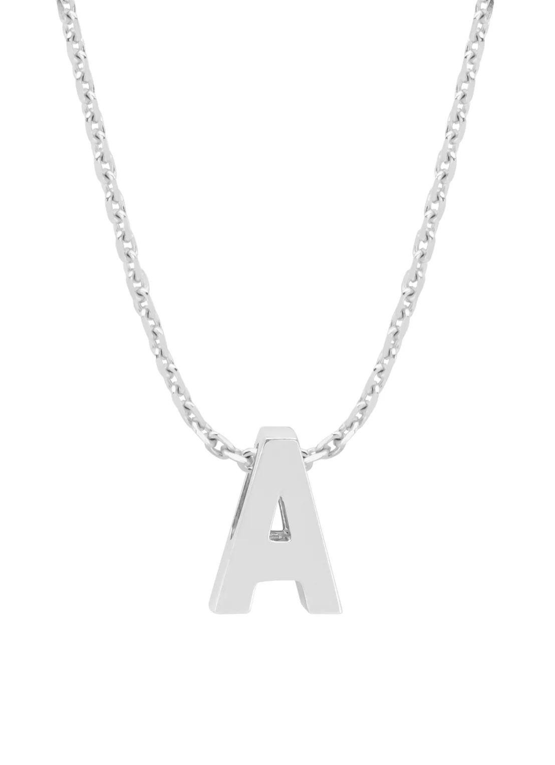 Witgouden hanger A, Alphabet
