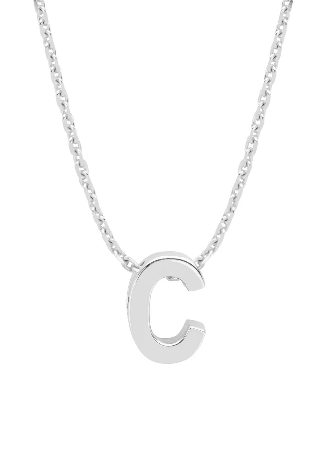 Witgouden hanger C, Alphabet