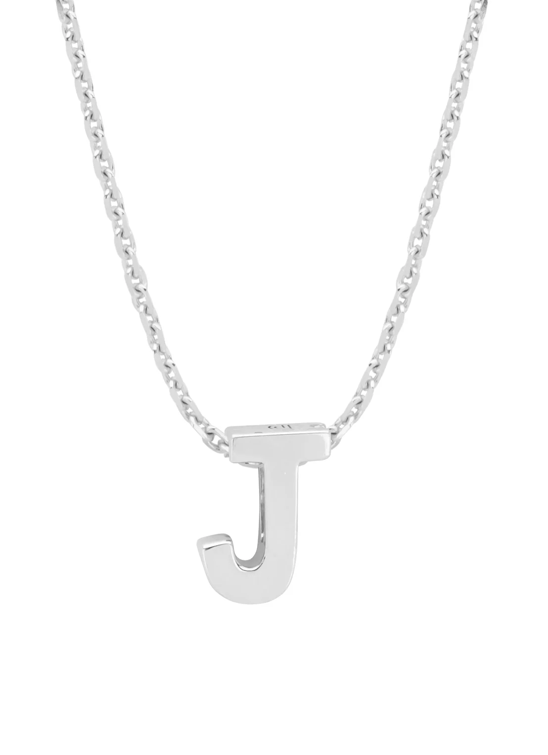 Witgouden hanger J, Alphabet