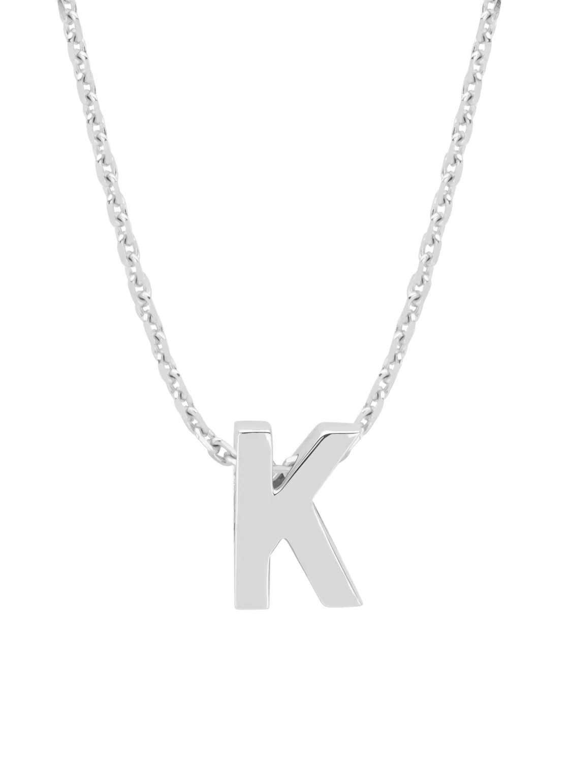 Witgouden hanger K, Alphabet