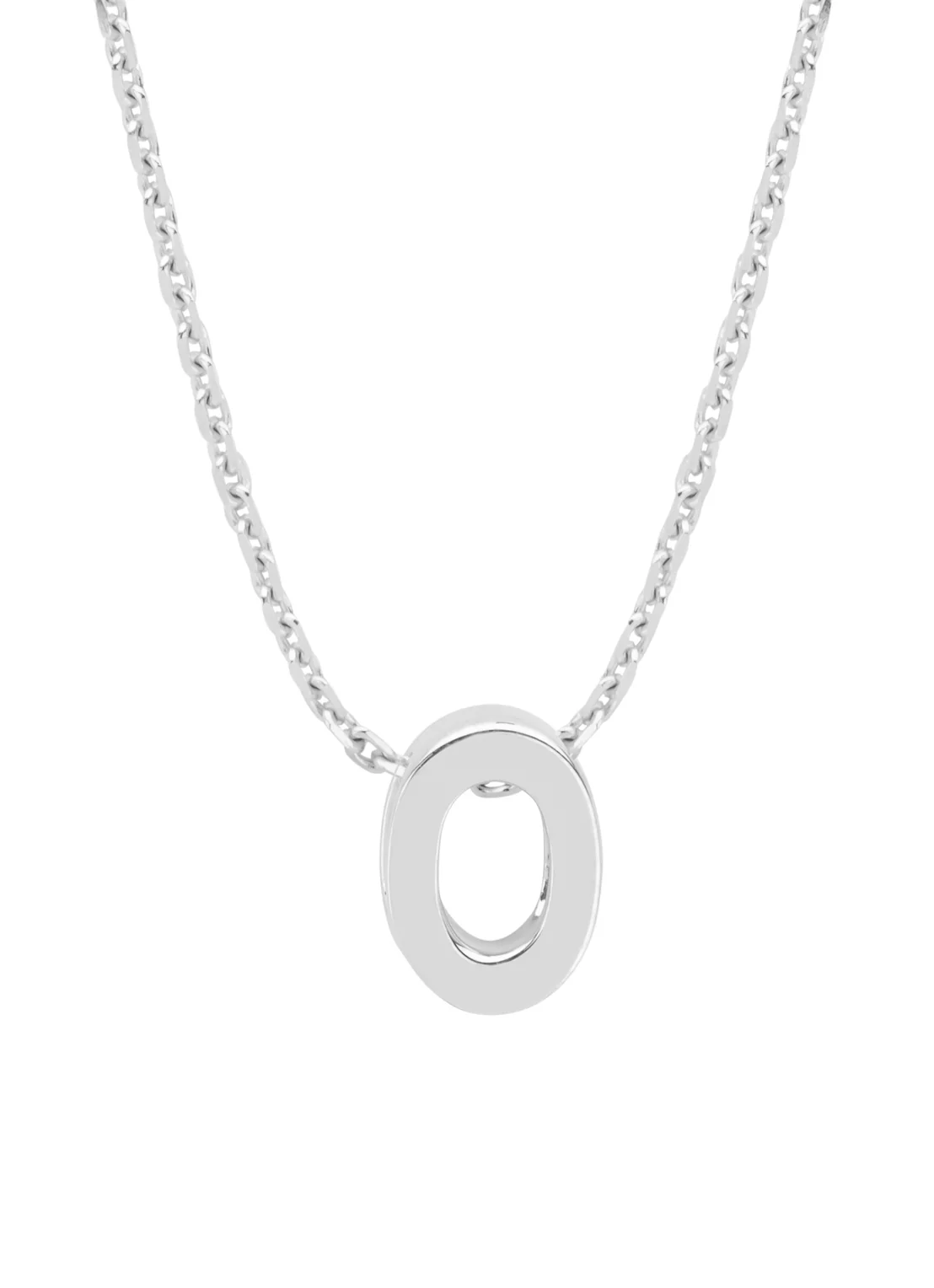 Witgouden hanger O, Alphabet
