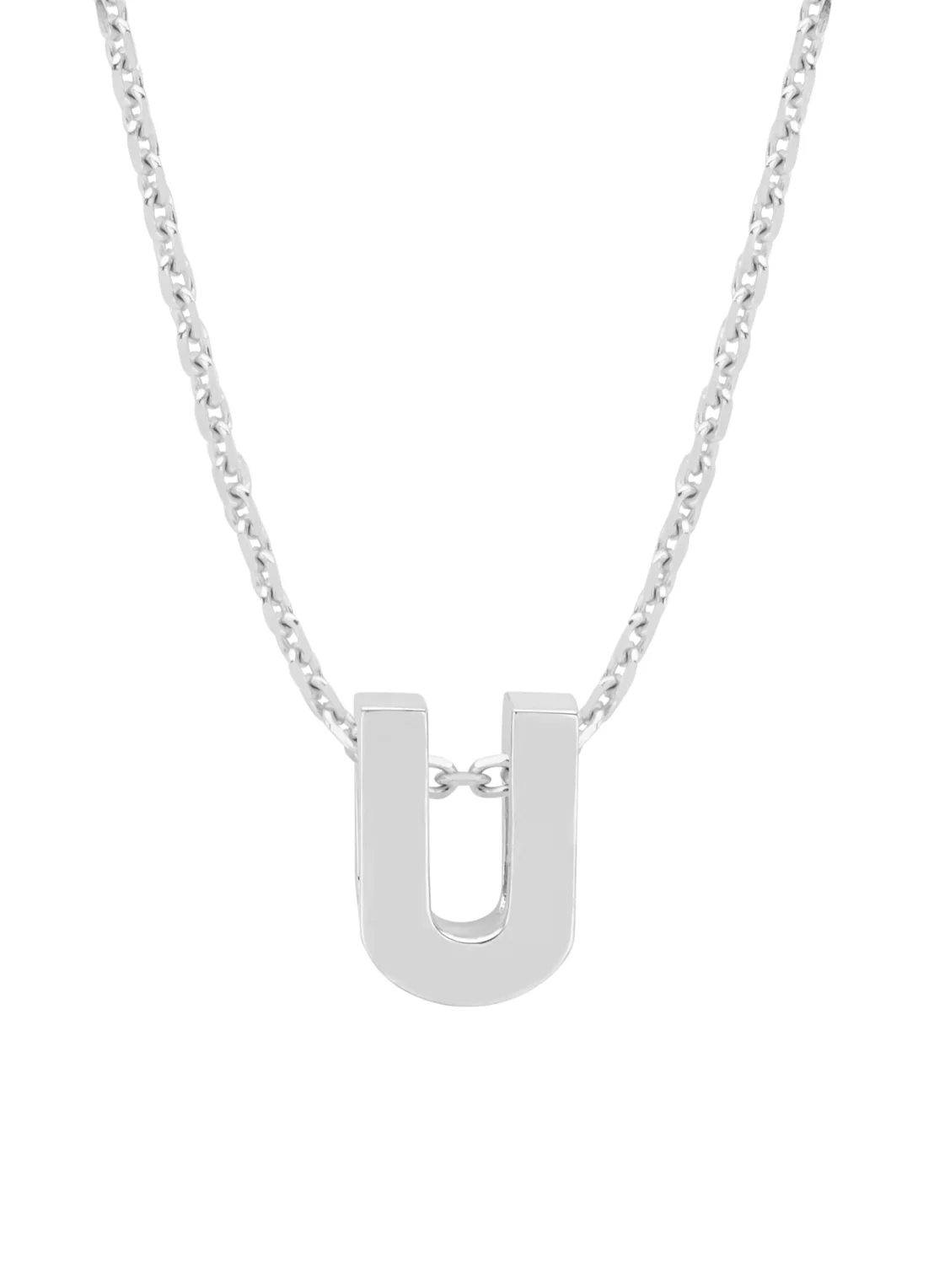 Witgouden hanger U, Alphabet