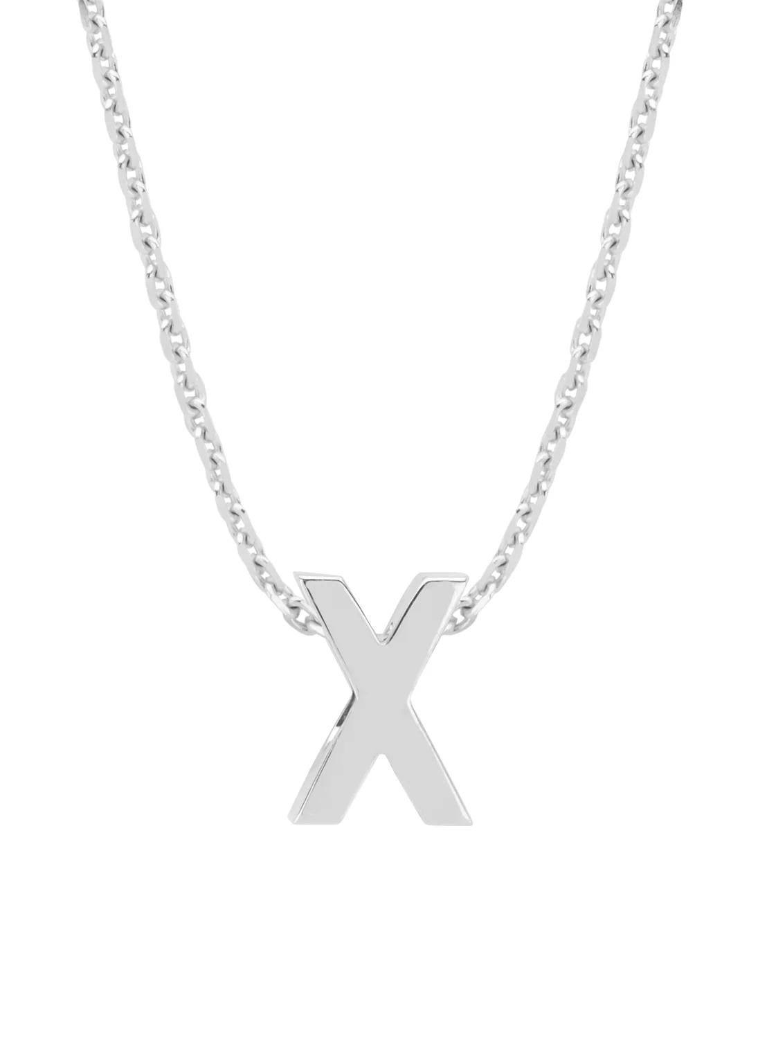 Witgouden hanger X, Alphabet