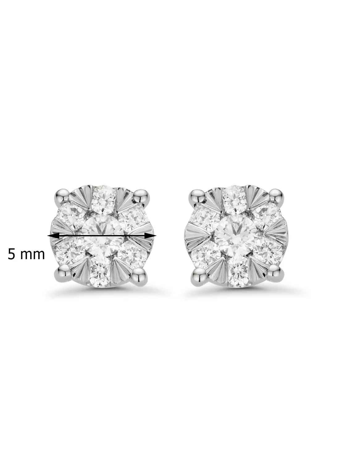 Witgouden oorsieraden, 0.27 ct diamant, Enchanted - Image 3
