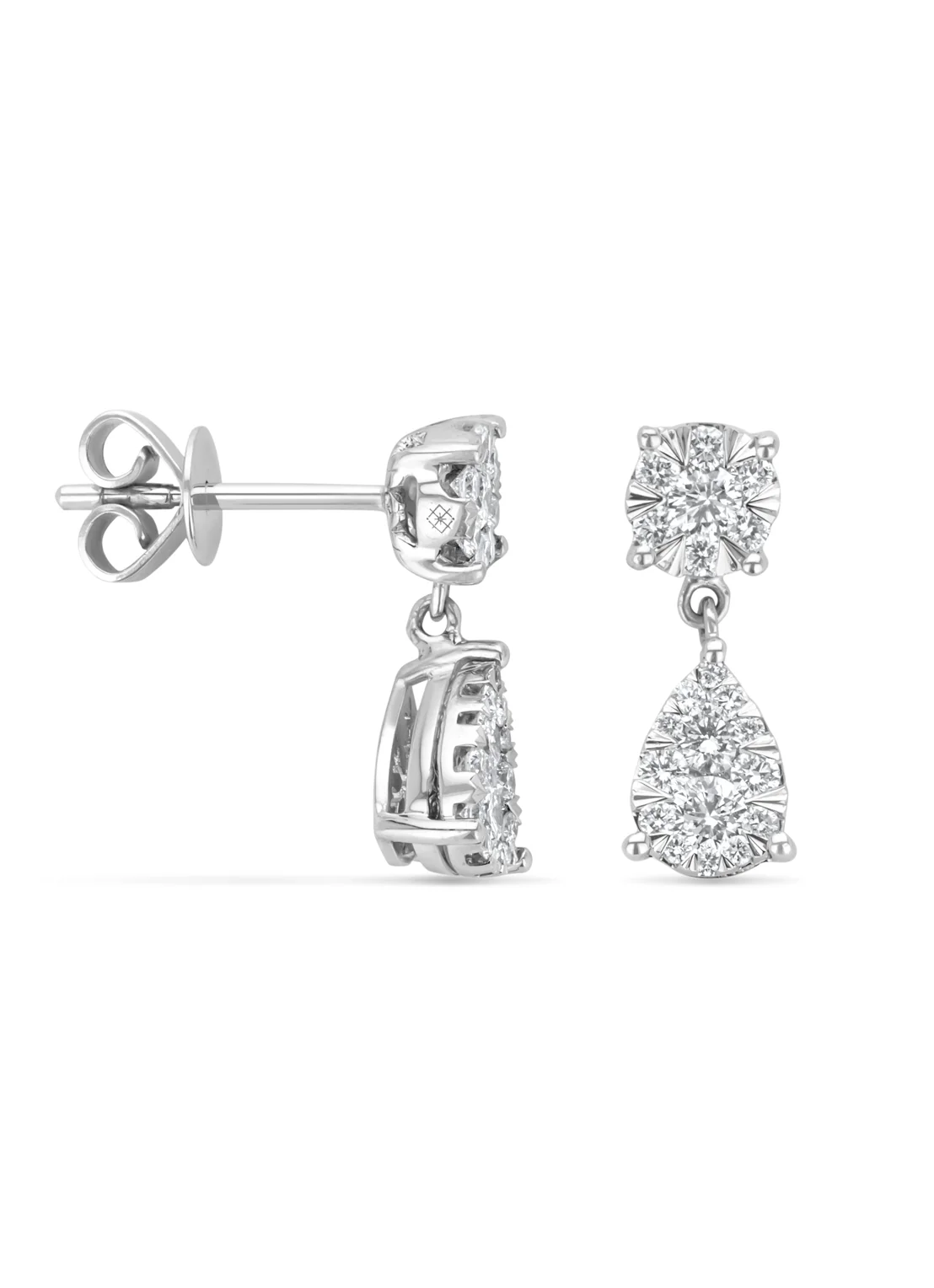 Witgouden oorsieraden, 0.65 ct diamant, Enchanted