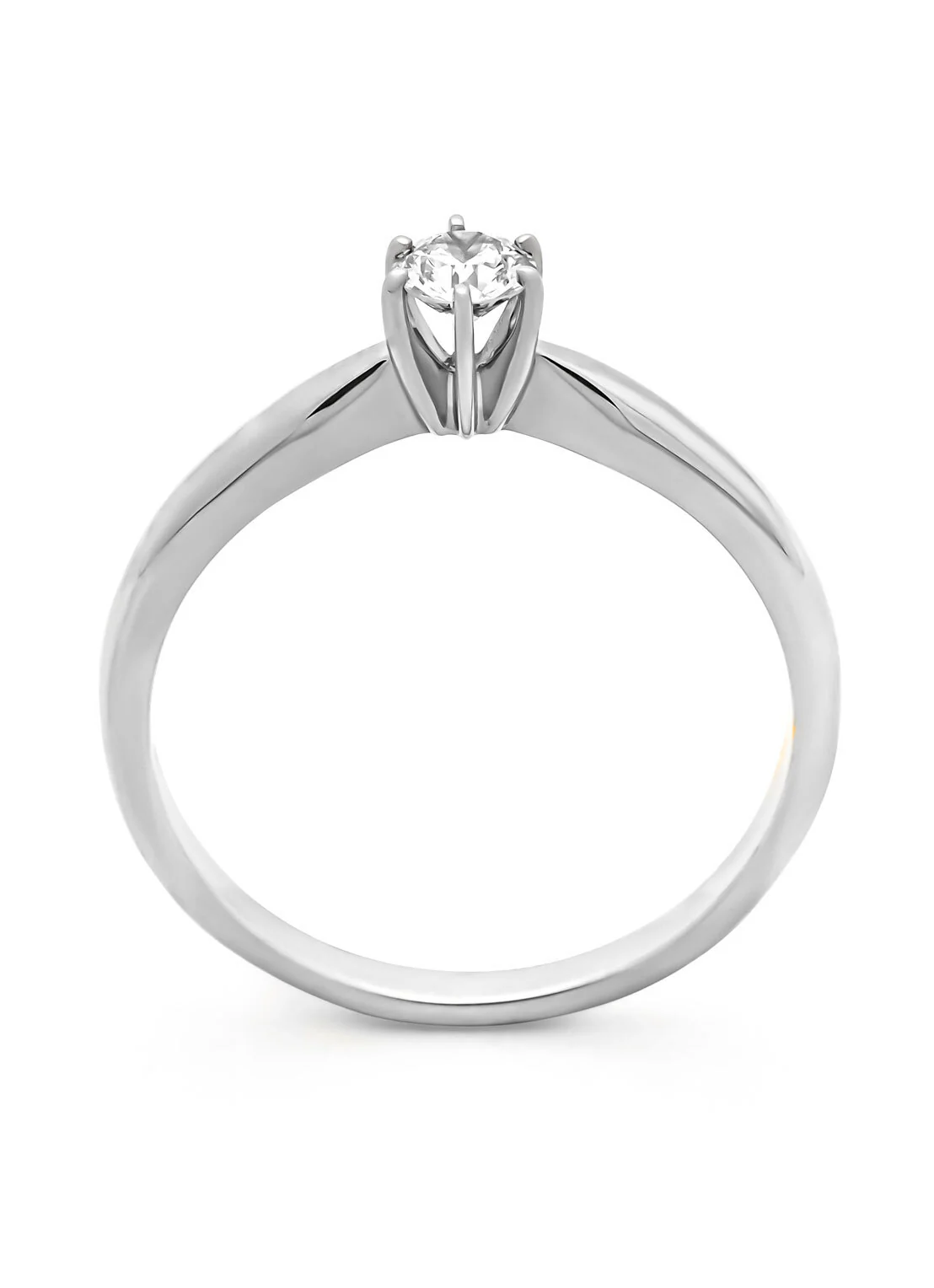 Witgouden ring, 0.20 ct diamant, Hearts & Arrows - Image 4