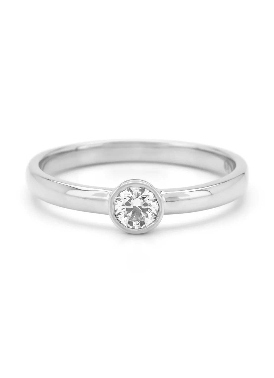 Witgouden ring, 0.20 ct diamant, Hearts & Arrows - Image 5