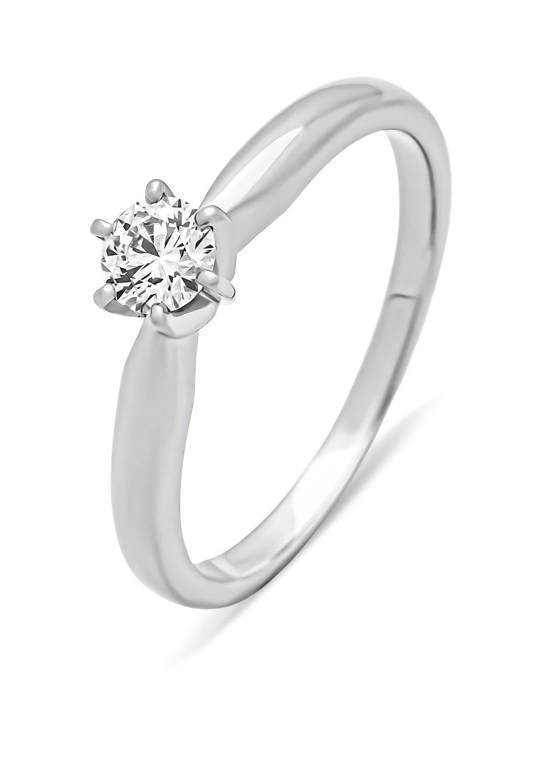 Witgouden ring, 0.25 ct diamant, Hearts & Arrows - Image 10